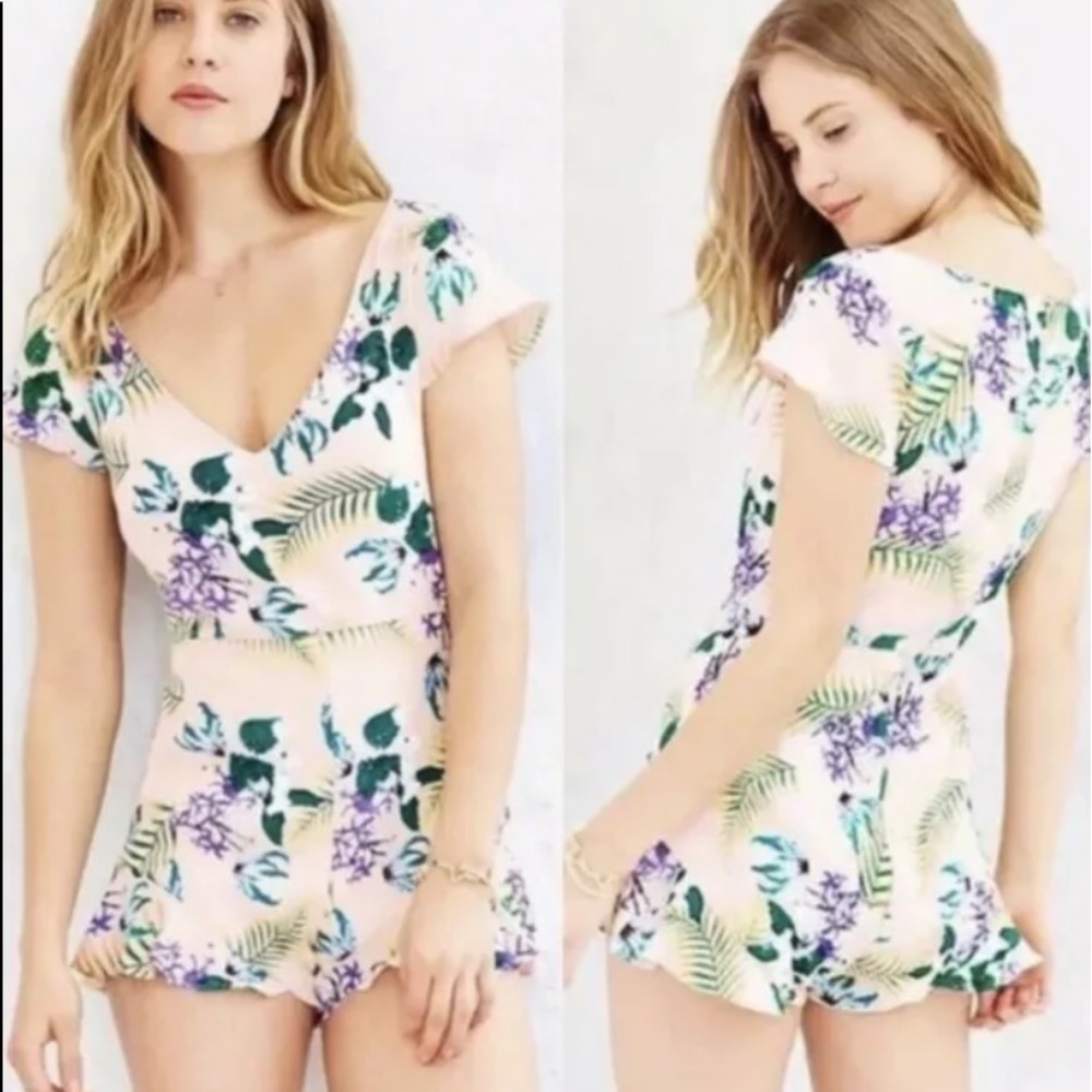 For Love and Lemons scoop neck romper